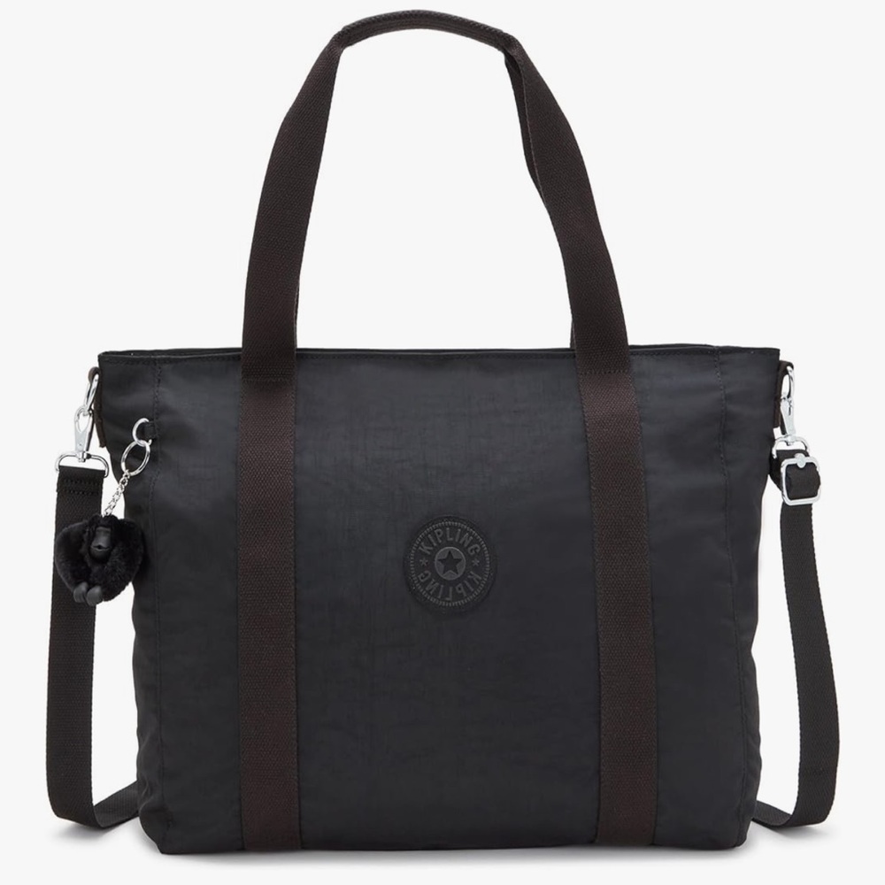 Kipling Women”s Asseni Tote Bag, Lightweight Everyday Purse, Nylon Shoulder Bag